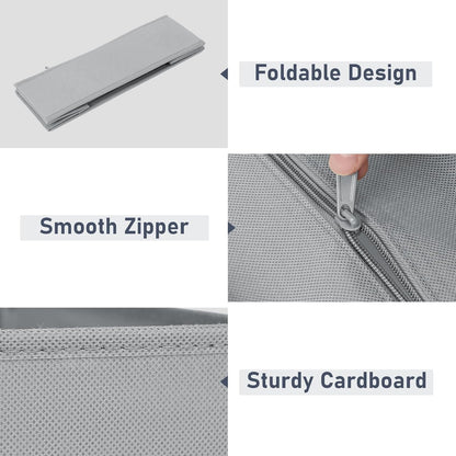 DIMJ Drawer Organizer Clothes - 20 Pack Closet Drawer Organizer Bins for Baby Clothes Storage, Fabric Dresser Organizer for Nursery Bedroom, Foldable Small Drawer Dividers for Underwear Socks