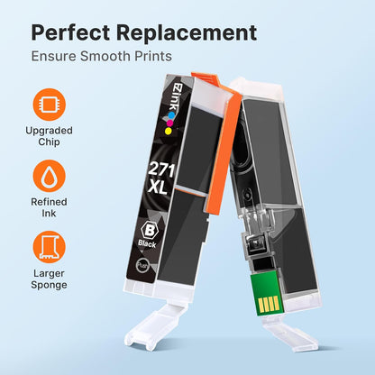 E-Z Ink Compatible Ink Cartridge Replacement for Canon PGI-270XL CLI-271XL PGI270 XL CLI271 XL Compatible with MG5720 TS6020 TS9020 (4 Large Black,4 Small Black,4 Cyan,4 Magenta,4 Yellow) 20 Pack