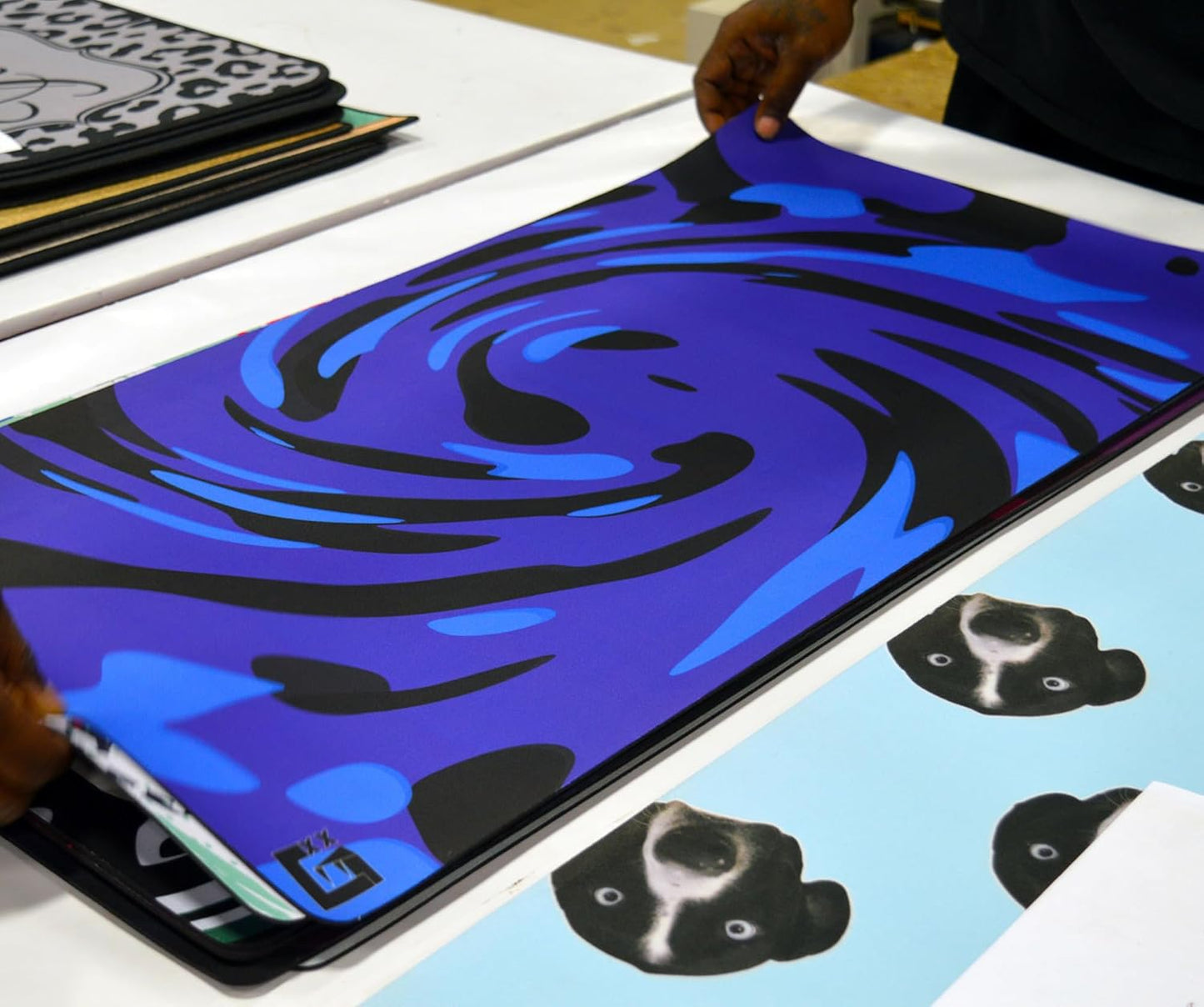 Custom Desk Mat – Personalized Desk Pad with Photo, Text, or Logo | 14x24” Extended Neoprene Gaming Mat for Work or Hobby, Sewn Edges