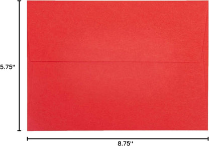 Limited Papers (TM) A9 Envelopes | Bulk Mailing Materials | Ideal for Letters, Invitations, Announcements or Personal Messages | Booklet Style Square Flap, 8.75 x 5.75, 100 Pieces