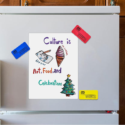 OWLKELA Dry Erase Erasers, Magnetic Whiteboard Erasers 8 Pack for White Board, White Board Markers Dry Erase, Ideal for Classroom, Home, Office