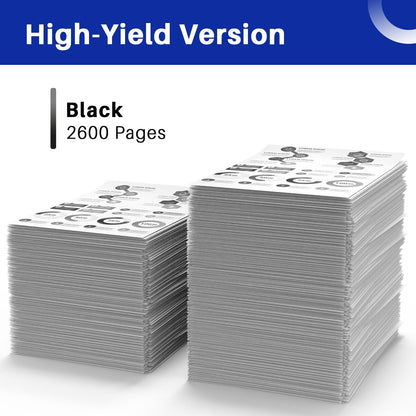 TN660 Toner Cartridge Replacement for Brother TN 660 TN-660 TN630 TN-630 Compatible with HL-L2300D HL-L2305W HL-L2320D HL-L2340DW HL-L2360DW HL-L2380DW DCP-L2540DW Printer(2 Pack, Black)