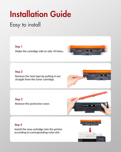 069 Toner Cartridge Set MF753Cdw - 4 Pack Replacement for Canon 069 Toner Cartridge Set 069H Works for Canon Color ImageCLASS Mf753cdw MF751Cdw MF752Cdw LBP674Cdw MF752Cdw MF756Cx LBP673Cdw (B/C/Y/M)