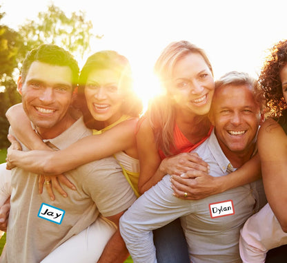 Methdic 5 Colors Name Tags Stickers 400 Labels for Office, Meeting, School, Teachers and Mailing