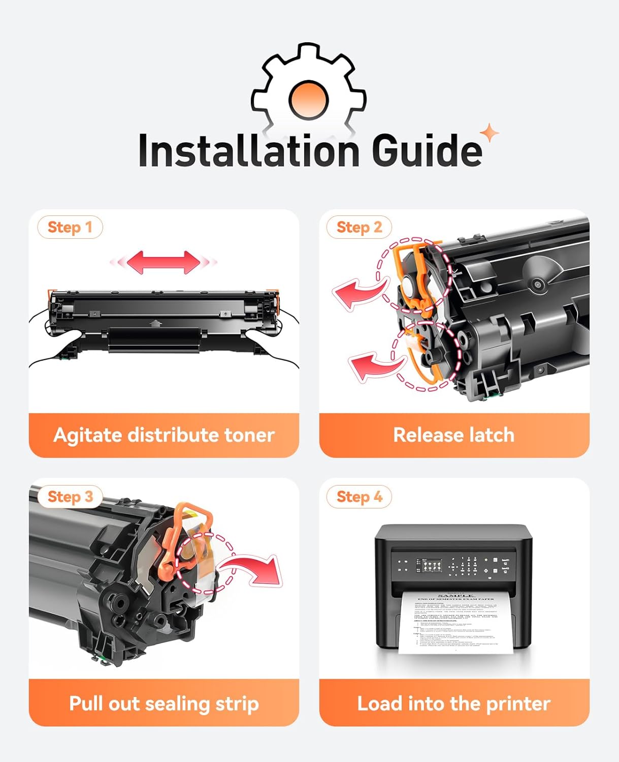 35A Black Toner Cartridge 2-Pack Replacement for HP 35A CB435A Compatible with HP Laserjet P1005 P1006 P1007 P1008 P1009 P1002 P1003 P1102w P1109w Pro MFP M1212nf M1217nfw M1522nf M1120 P1505 Printer