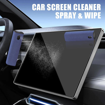 walrfid Car Screen Cleaner Spray and Wipe, Laptop Touchscreen Mist Cleaning Kit for Electronics Computer, iPad, Cellphone, MacBook, TV, Monitor, Tablet Display, with Black Graffiti Case - Dark Blue