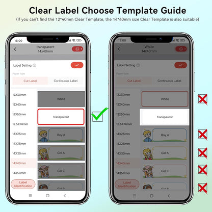 Label Maker Tape Refill 12mm 0.47, Standard Laminated Thermal Label Tape Replacement, 0.47"×1.57"(12×40mm) 1650 Labels/10Rolls/Pack, High Definition Labeling Tape for Home Office School Hotel