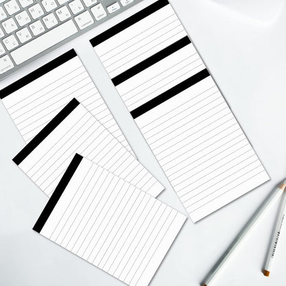 6 Pcs Perforated Note Pads College Ruled - 4" x 6" Inch Writing Notepad for Daily Planning - Perforated Small Notepads with 31 Sheets per Pad - Ruled Papers