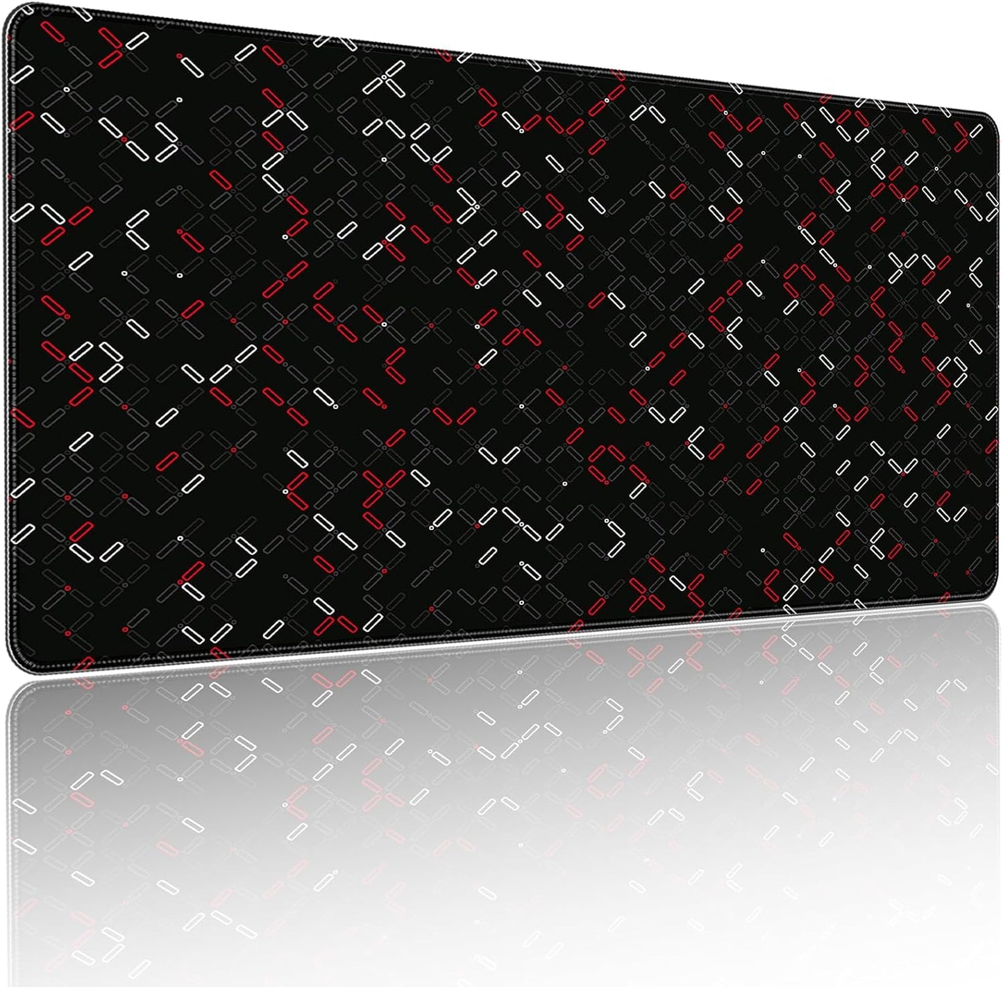 35.4 x 15.7 inches, Large Desktop Mouse pad, Keyboard and Mouse Pads for Work and Home Computers, and Large Laptop Mouse mat，Red and White Checkered