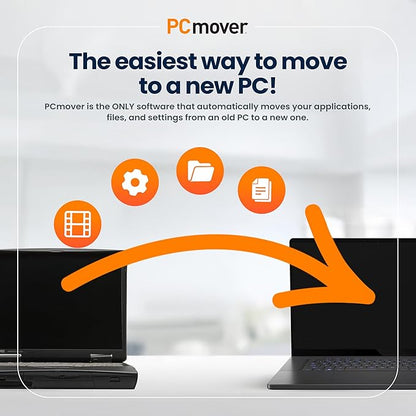 Laplink PCmover Ultimate 11 - Migration of your Applications, Files, and Settings from an Old PC to a New PC - Data Transfer Software - With Optional Super Speed USB 3.0 Transfer Cable - 1 License