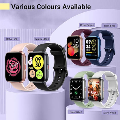 Smartwatch for Women, Compatible with Android & iPhone, 1.8'' Fitness Tracker Watch with Alexa, Call & Notification Alerts, Heart Rate & Sleep Monitor, 120 Sports Modes, Waterproof Watch for Women