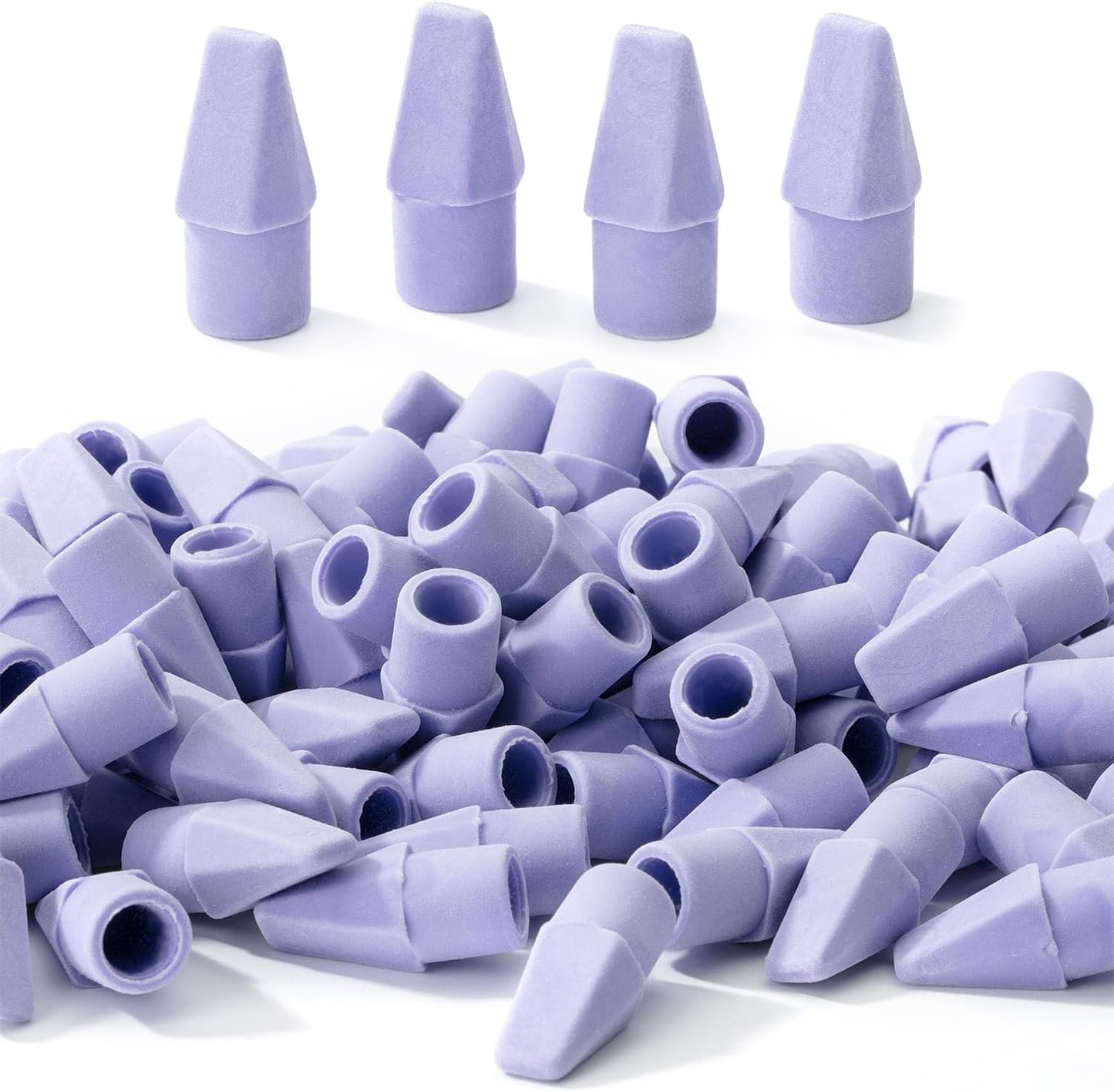Mr. Pen- Pencil Erasers Toppers, 120 Pack, Purple, Erasers for Pencils, Pencil Top Erasers, Pencil Eraser, Back to School Supplies