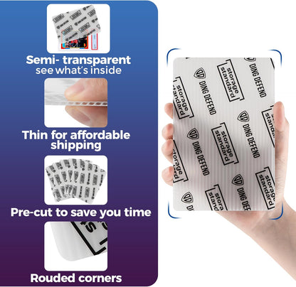 Card Protectors Trading Cards Shipping Supplies, 510-Pack 4'' x 6'' Graded Card Sleeves for Mailing Inserts, Plastic Semi Rigid Card Holder Better Than Corrugated Cardboard Sheets