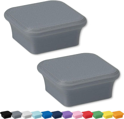 Glassboard Studio MiniBar Magnet - Strong Neodymium Rare Earth Magnets for Fridge, Whiteboard, Locker & Magnetic Glassboards - Ideal for Crafting & Office Use - Strong Fridge Magnets (Steel Gray, 2)