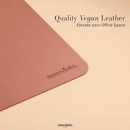 ANECDOTE Vegan Leather Desk Pad - 31.5"x17" Desk Mat for Your Office. This Quality Large Mouse Pad has Chic Elegance, Professional Look & Satisfying Touch - The Perfect Leather Mouse Pad for You!