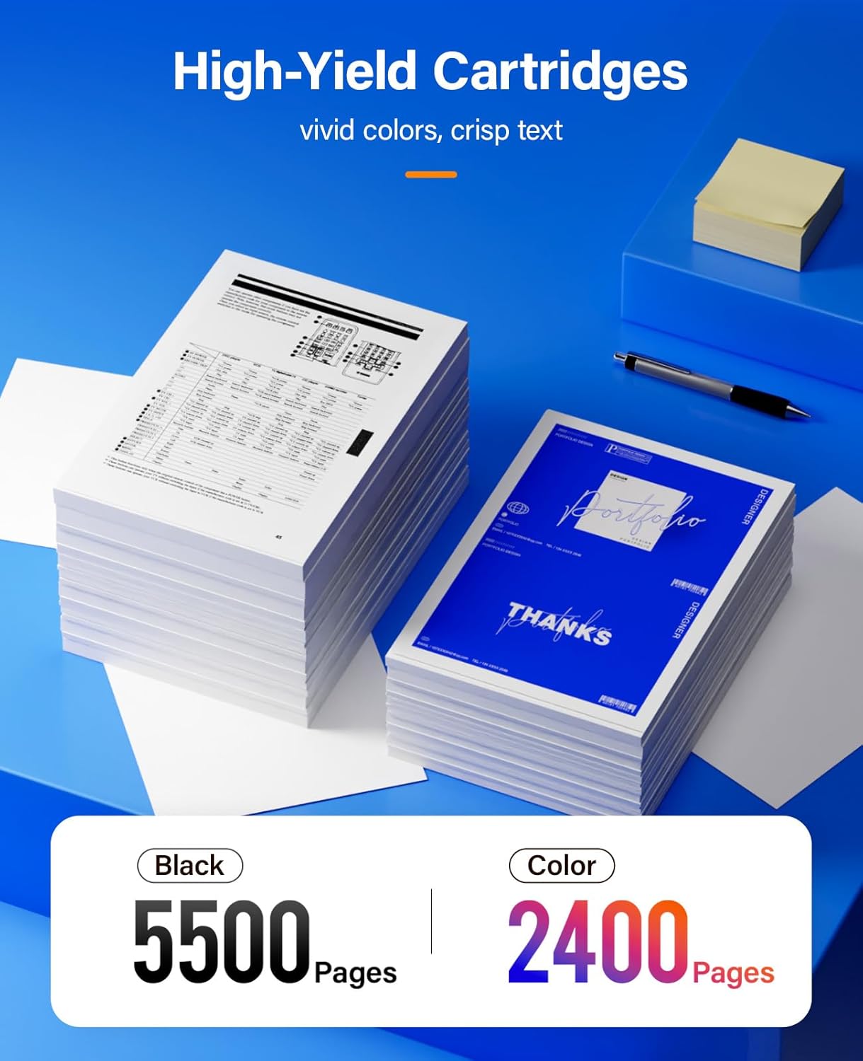 6510 6515 Toner Cartridge Set 4-Pack High-Yield 106R03480 106R03477 106R03478 106R03479 Replacement for Xerox Phaser 6510N 6510DN 6510DNM 6510DNI WorkCentre 6515N 6515DN 6515DNM 6515DNI Printer Ink