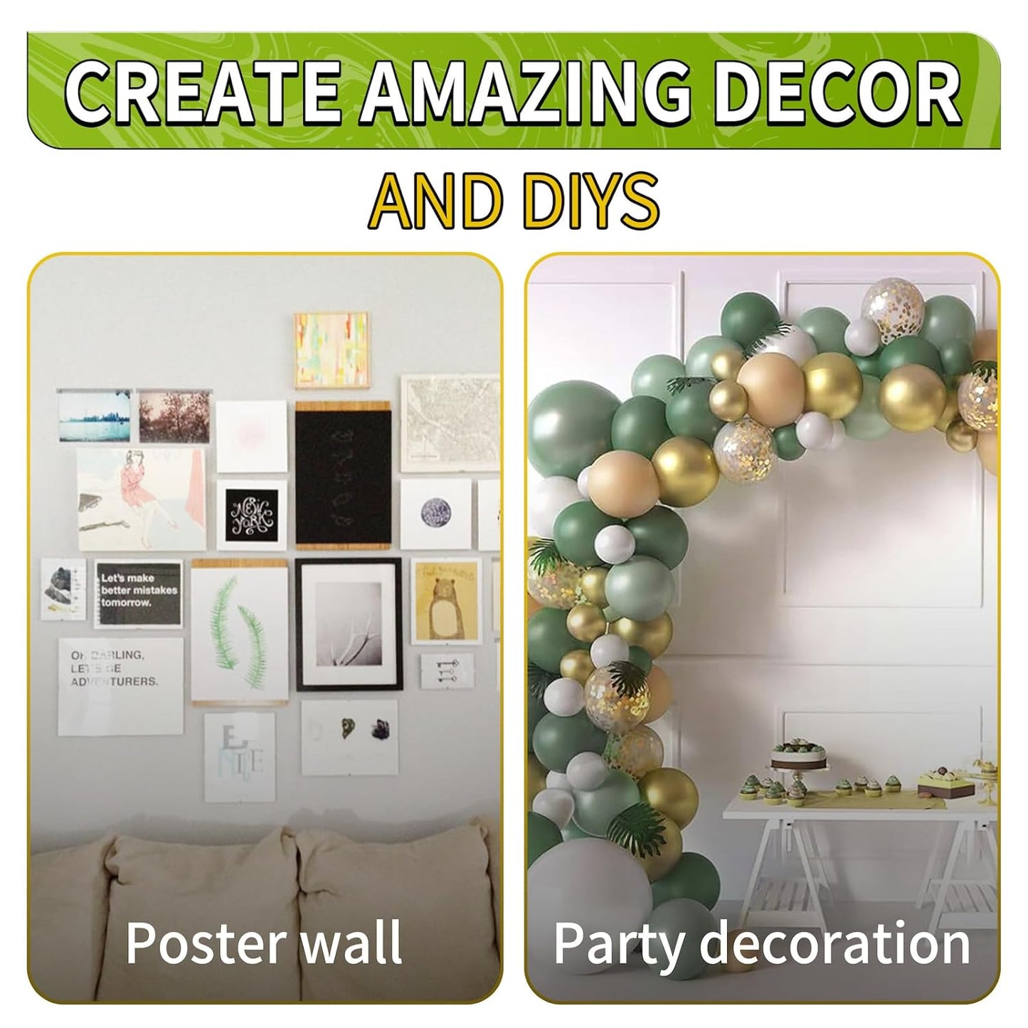 Piteno® 350Pcs Double Sided Adhesive Dots, 0.8" Clear Removable Sticky Adhesive Mounting Putty, Waterproof No Trace Dots Adhesive Putty for Poster Picture Festival Decoration Museum (20mm)