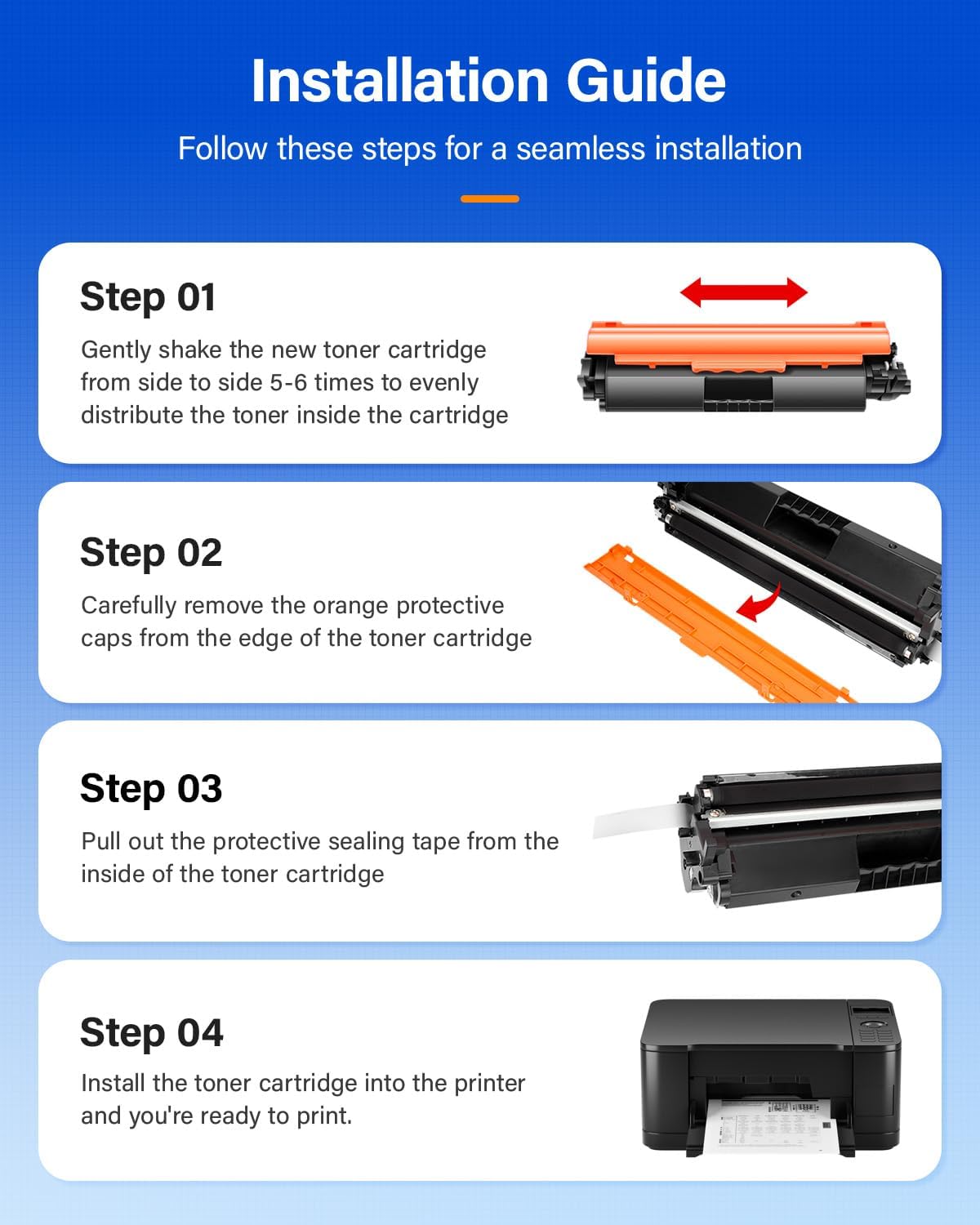 17X Toner Cartridge Black 2-Pack with Chip Replacement for HP 217A CF217A CF217X 17A Compatible with Laserjet Pro MFP M130fw M130nw M130fn M130a M102a M102w M130 M102 Ink Printer All-in-One Drum Unit