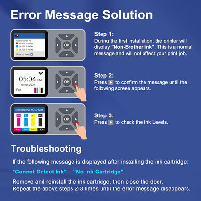 Toner Kingdom Compatible for LC406 LC406XL Ink Cartridges for Brother Printer Work with Brother MFC-J4335DW MFC-J5855DW MFC-J6555DW MFC-J6555DW MFC-J6955DW MFC-J4535DW Printer(High Yield，4-Pack)