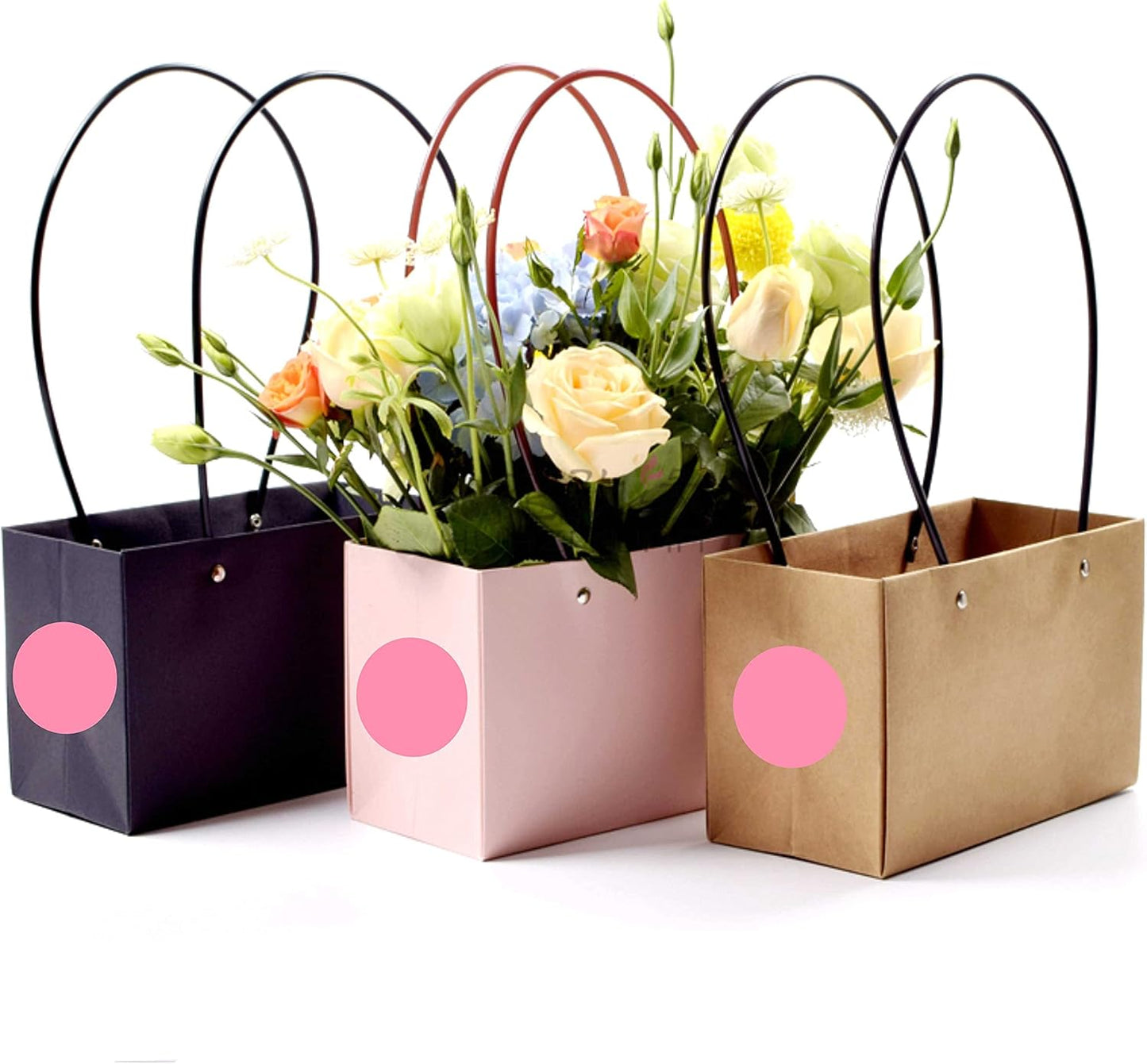 PARLAIM 2" Pink Round Color-Code Circle Dot Labels on a Roll, 500 Stickers, 2 inch Dots for Inventory Package Box Garage Sale