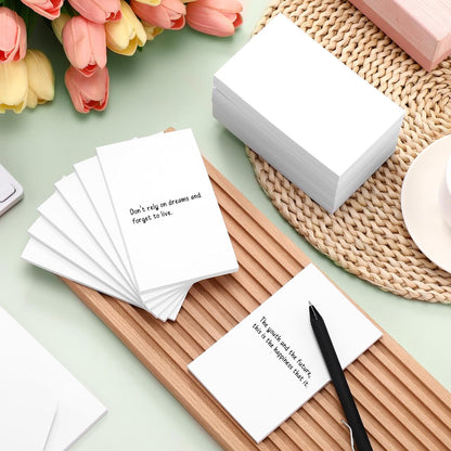 Fainne 3 x 5 Inch Paper Note Pads White Memo Pad Blank Writing Memo Scratch Paper for Waitress Waiter Book to Do Grocery List Small Notebook Restaurant Checkbook, White(90 Pack)