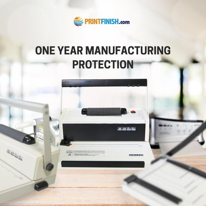 Coilbind S20 Spiral Coil Binding Machine for Office – Heavy Duty Hole Punch Electric Coil Inserter – Adjustable Margins – Clean Binding - Free Crimper Tool & 100 Coils – 4:1 Pitch – 20 Sheet Capacity