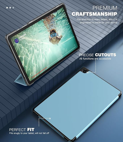 TiMOVO Case for Samsung Galaxy Tab A9+/A9 Plus 11 Inch 2023, Slim Lightweight Stand Hard Back Shell Protective Cover for Galaxy Tab A9+ Tablet SM-X210/X216/X218, Auto Wake/Sleep, Misty Blue