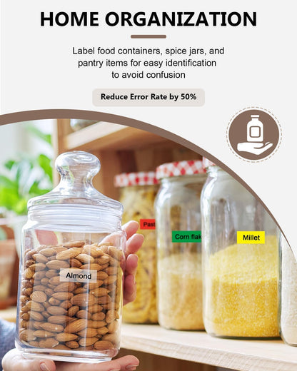 6-Pack Tze 12mm 0.47" Laminated Multi-Color Tz Tape Compatible with Brother P Touch Colored Label Tape Tze 131 231 431 531 631 731 Work for PTouch PT-H110 PT-D210 D220 D400 1290 Label Makers