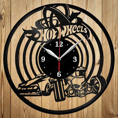 Vinyl Clock Art Decor Home Wall Clock Black Original Gift Unique Design