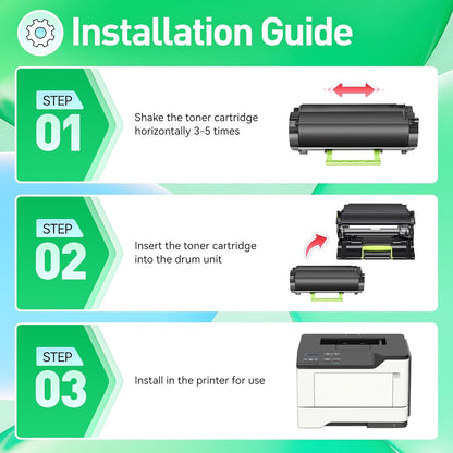 56F0Z00 Imaging Unit Replacement for 56F0Z00 Drum Unit Compatible with Lexmark MS321 MS421 MS521 MS621 MX521 MX522 MX622 MS622 MX321 MX421 B2338 B2442 B2546 B2650 MB2338 MB2442 MB2546 MB2650 Printer