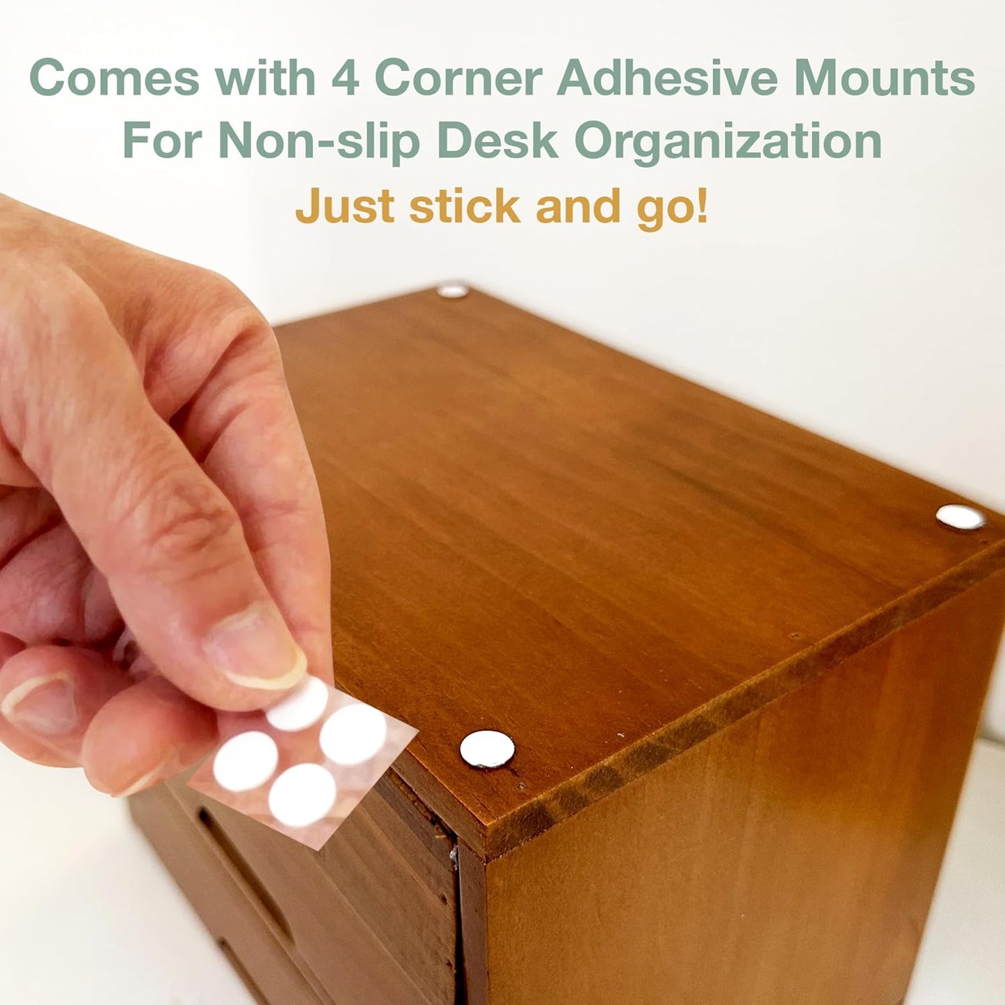 Emerald Green Wood 16-Drawer Apothecary Small Cabinet - 20" x3.6”x14” Card Catalog Style Table Top Organizer - Wooden Storage Box w/16 Drawers - 4-Level Countertop Organizer w/Label Holders & Handles