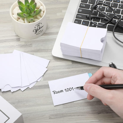 Thenshop 2000 Pieces Credit Card Sleeves Hotel Key Holder Blank Gift Envelopes Writable Printable Gift Card Sleeves White Key Sleeve Protector for Business, 2.4 x 3.5 Inch(White)