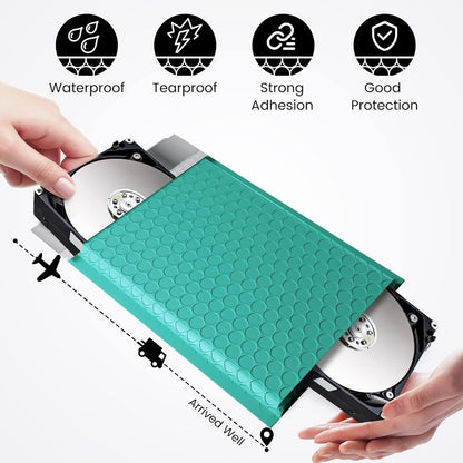 Fuxury Bubble Mailers 6x10" Teal Padded Envelopes 9600Pack Strong Adhesion Thick Padded Mailers for Small Business Mailing Small Items,Jewelry,Makeup