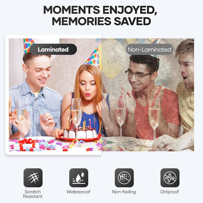 Laminator Machine 9 Inch, laminator with 10 Laminating Sheets, Laminating Machine Quick preheating with Paper Cutter, Low Noise, Plastificadora with ABS Jam Free