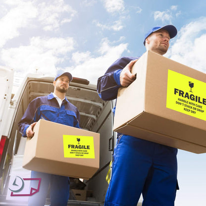 NextDayLabels - 8-1/2 x 11 Neon Color High Light Fluorescent Labels for Laser & Inkjet Printer (Yellow Fluorescent, 8.5" x 11" - 1 Per Page | 25 Labels)