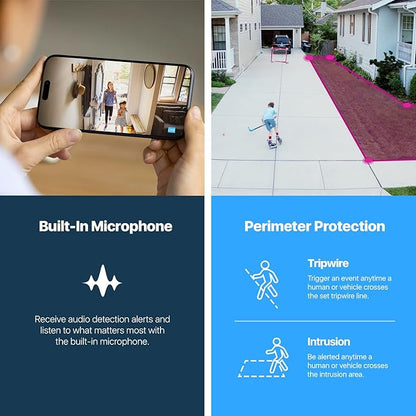 Amcrest 5MP POE Camera, Outdoor Vandal Dome Security POE IP Camera, 5-Megapixel, 98ft NightVision, 2.8mm Lens, IP67, IK10 Resistance, MicroSD 256GB (Sold Separately), Cloud, NVR (IP5M-D1188EB-AI-V3)