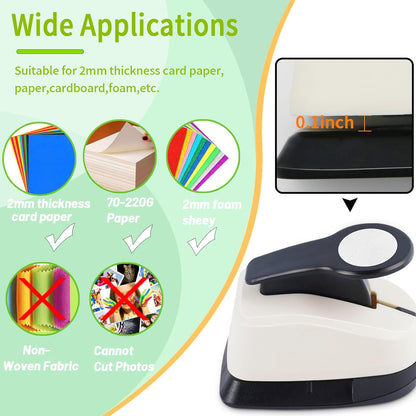 Circle Hole Punch, Circle Punches for Paper Crafts, Circles Puncher, Circles Hole Puncher Set, 5/8 CirclePunch, 1 Inch Craft Punches, 1.5 Inch Large CircleHole Punch, CirclePaper Punch Set