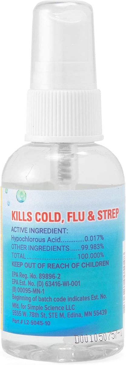 CleanSmart To Go Disinfectant Kills 99.9% of Viruses, TSA-Approved for Safe Travel, 2 oz Bottle (Pack of 3)