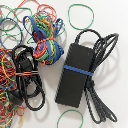 Rubber Band Depot, Size #54, ASSORTED COLORS & SIZES, Everyday Rubber Bands - 1/4 Pound Bag