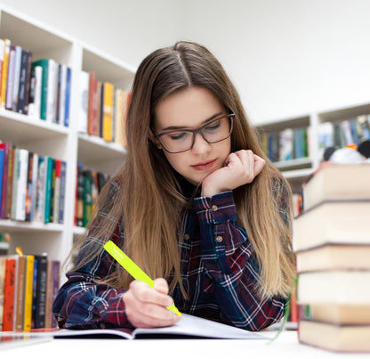 Vitoler Yellow Highlighter,5pcs Fluorescent Yellow Highlighter Chisel Tip,Cute Highlighters for School, Home, Office