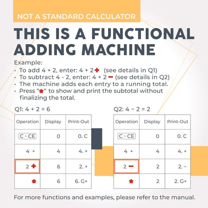 CATIGA New & Upgraded 2025 Printing Calculator Adding Machine 10 Key, Desktop Home Office Calculator with Paper Roll Print Out, Accounting Business Finance