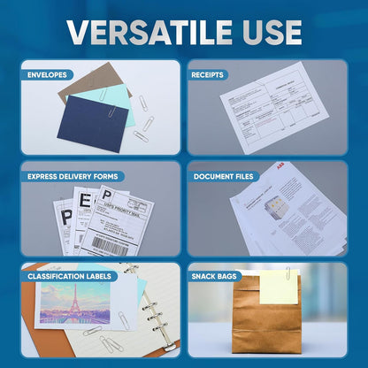 Paper Clips, 600 Pcs Paperclips (6 Boxes of 100 Each), Premium Paper Clip, 1-2/7" Silver Paper Clips Medium (1.3 Inches), Rustproof Metal Paper Clip for Office, School, Home