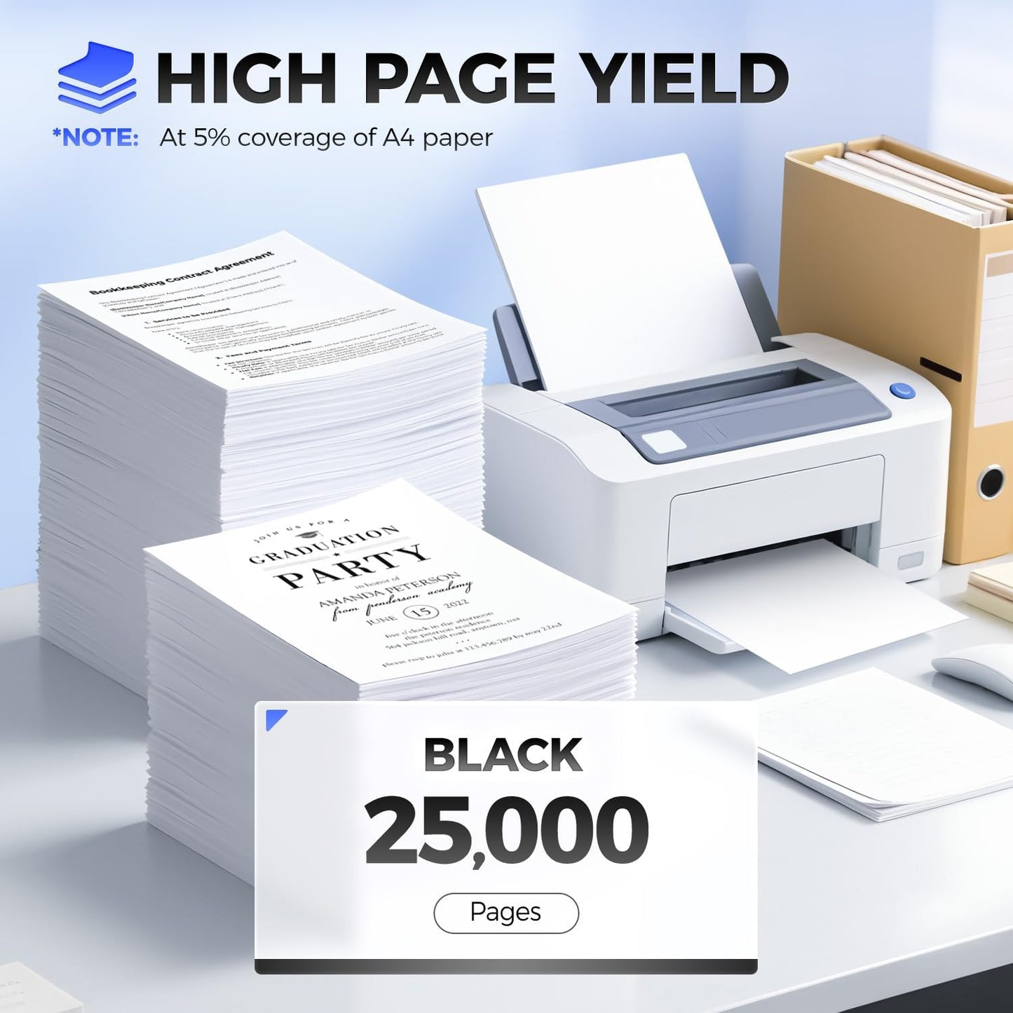 T650H11A Toner Cartridge with chip Black High Yield 1-Pack Replacement for Lexmark T650H11A Toner Compatible with Lexmark T650DN T650DTN T650N T652DN T652DTN T652N T654DN T654DTN T654N T656DNE Printer