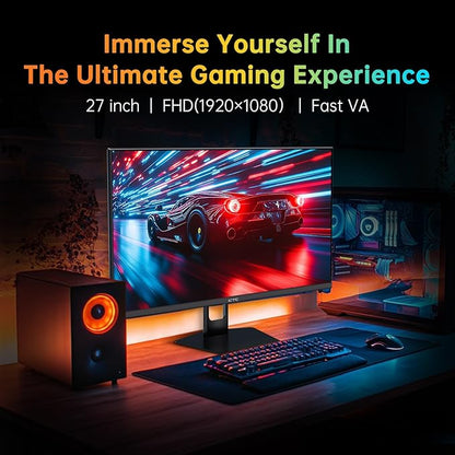 KTC 27 Inch 280Hz Gaming Monitor, FHD 1080P 240Hz PC Computer Monitor, Fast VA Panel, 1ms GTG, FreeSync G-Sync Compatible, HDR Support, 126% sRGB, HDMI and Displayport Inputs, H27E22P
