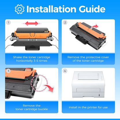 MLT-D103L Toner Cartridge Black 2Pack High-Yield Replacement for Samsung MLT-D103L D103L Compatible with Samsung ML-2950 ML-2955N ML-2956 SCX-4701ND SCX-4726FD SCX-4727FD SCX-4728HN SCX-4729FD Printer