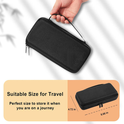 BOVKE Calculator Case for Texas Instruments TI-Nspire CX II CAS/CX II/CX CAS/CX Color Graphing Calculator and More - Extra Mesh Pocket for USB Cables and Other Accessories, Black+Black