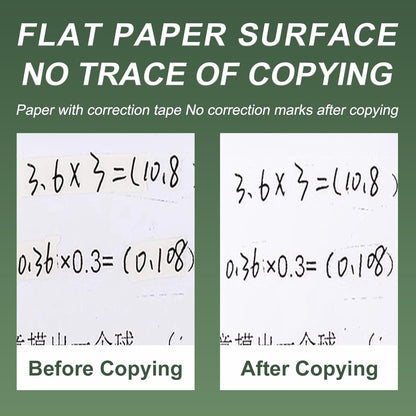 M&G 6Pcs 39 Ft Tape, Correction Tape Tear Resistant Whiteout Tape Easy to Use Instant Bulk Cool Transparent Dispenser for Classroom Office, Black