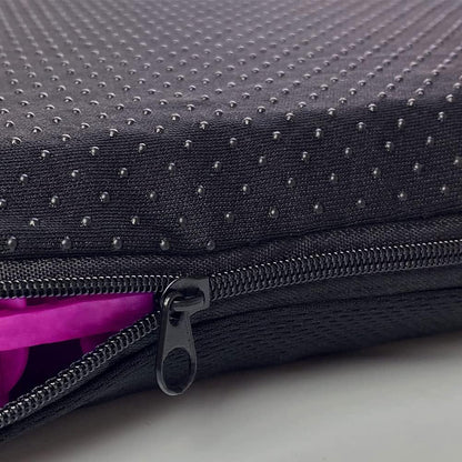 Gel Seat Cushion, Egg Seat Cushion for Tailbone, Back, Sciatica Pain Relief - Gel Enhanced Chair Pads with Non-Slip Cover for Office Home Chair Car Seat Wheelchair (Extra Thick, Violet)