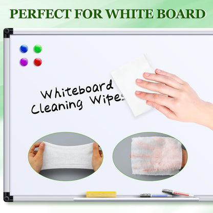 6 Pack Dry Erase Wipes 600 pcs Whiteboard Cleaning Wipes Wet Whiteboard Cleaner Classroom Teacher Supplies, 100 pcs Per Canister