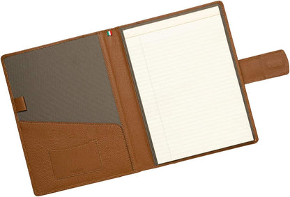Maruse Italian Leather Executive Padfolio, Folder Organizer with Magnetic Closure and Writing Pad, Handmade in Italy, Rope